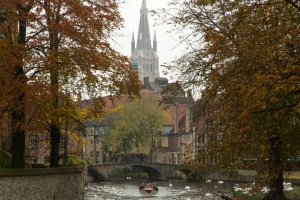 Pretty Bruges, with swans